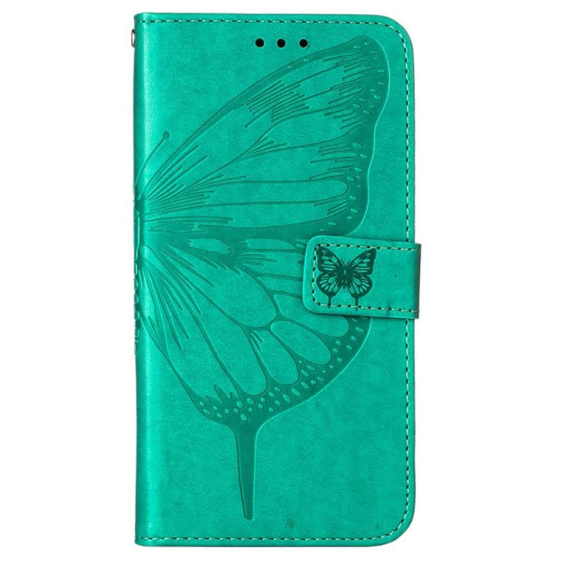 Κάλυμμα OnePlus Nord N100 με κορδονι Σχέδιο Strappy Butterfly