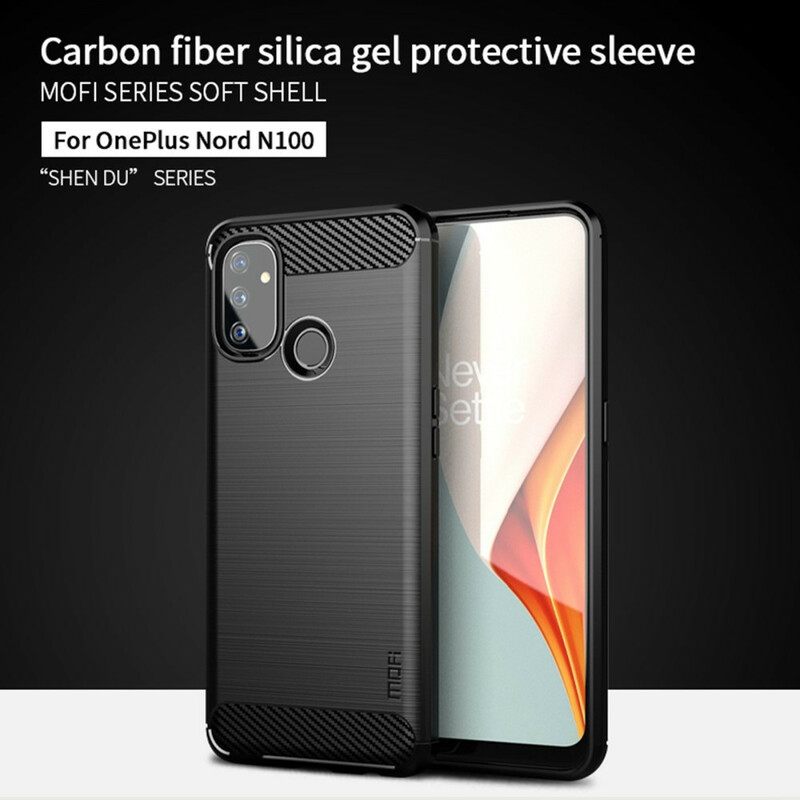 θηκη κινητου OnePlus Nord N100 Mofi Brushed Carbon Fiber