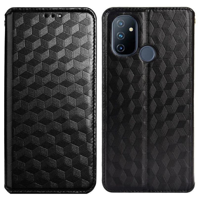 θηκη κινητου OnePlus Nord N100 Θήκη Flip 3d Diamond Leather Effect