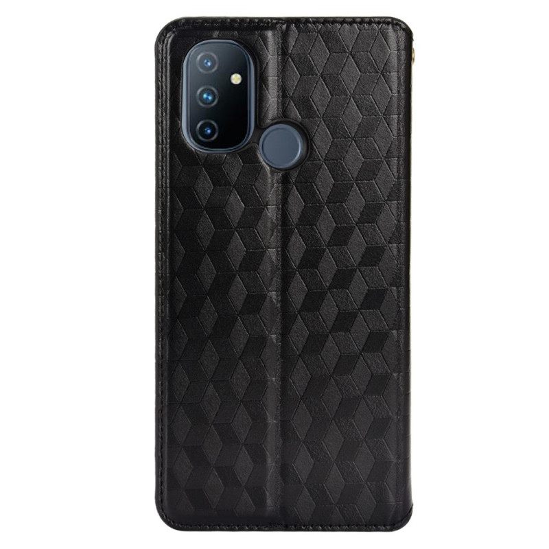 θηκη κινητου OnePlus Nord N100 Θήκη Flip 3d Diamond Leather Effect