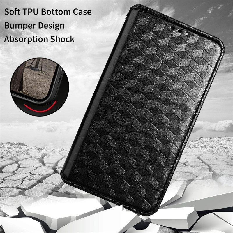 θηκη κινητου OnePlus Nord N100 Θήκη Flip 3d Diamond Leather Effect