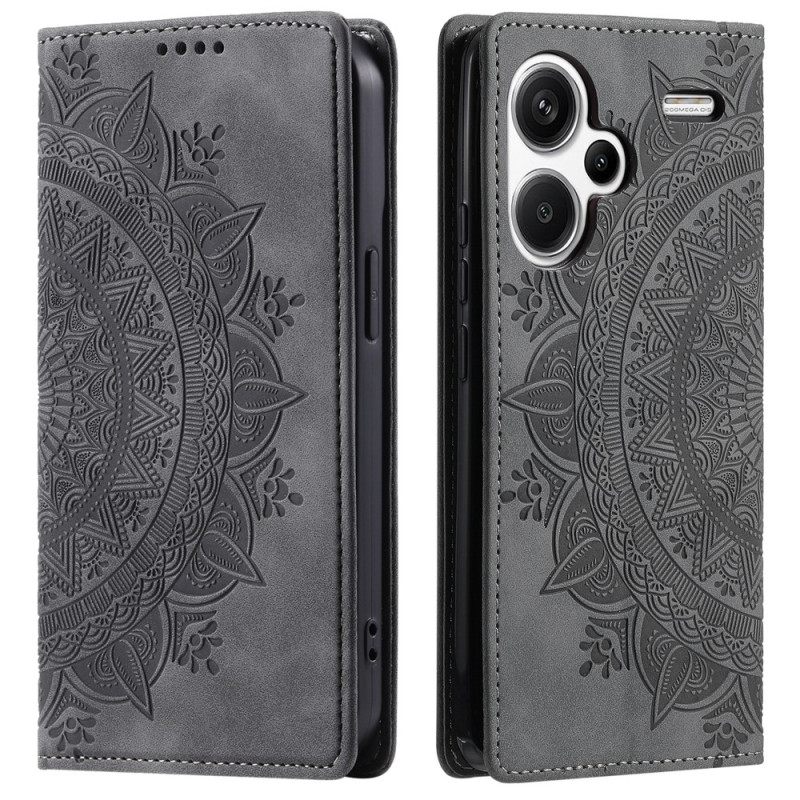 Δερματινη Θηκη Xiaomi Redmi Note 13 Pro Plus 5g Mandala Suede Effect