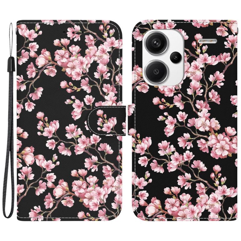 Δερματινη Θηκη Xiaomi Redmi Note 13 Pro Plus 5g Πορτοφόλι Plum Blossoms