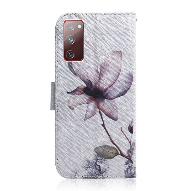 Κάλυμμα Samsung Galaxy S20 FE Flower Dusty Pink