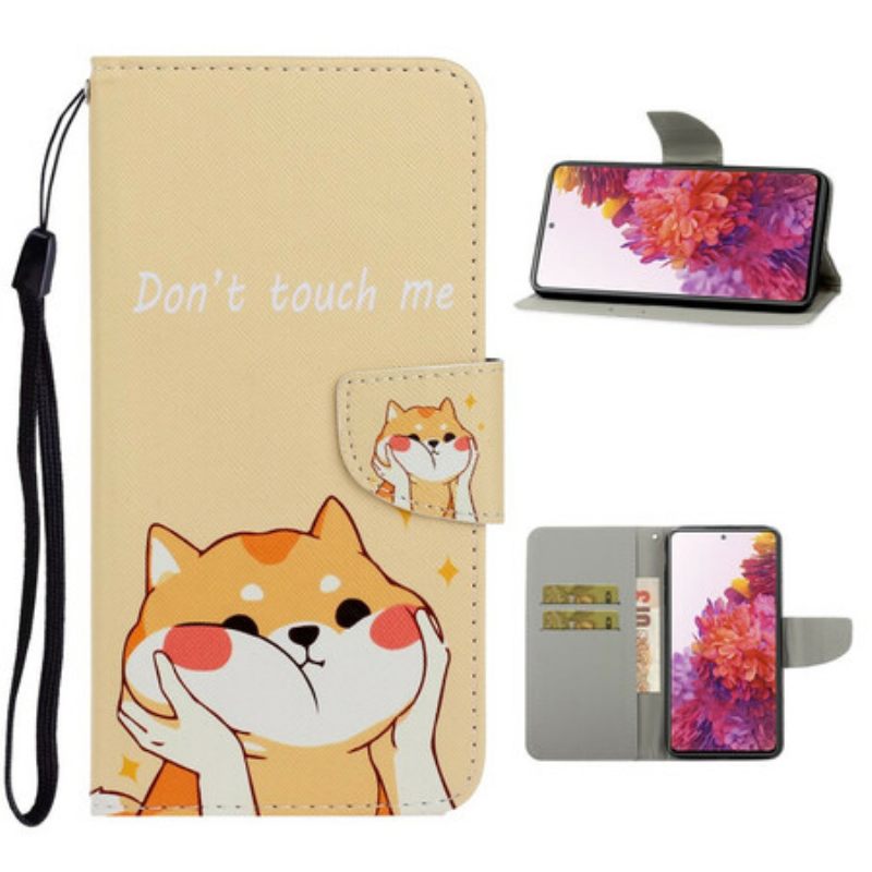 Κάλυμμα Samsung Galaxy S20 FE με κορδονι Cat Don't Touch Me With Strap