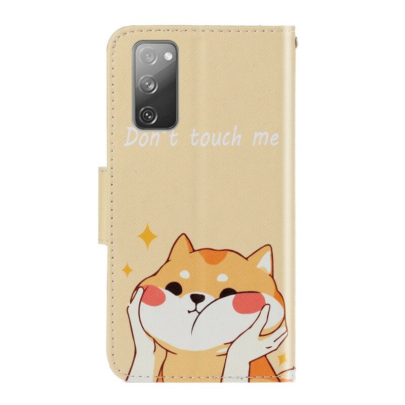 Κάλυμμα Samsung Galaxy S20 FE με κορδονι Cat Don't Touch Me With Strap