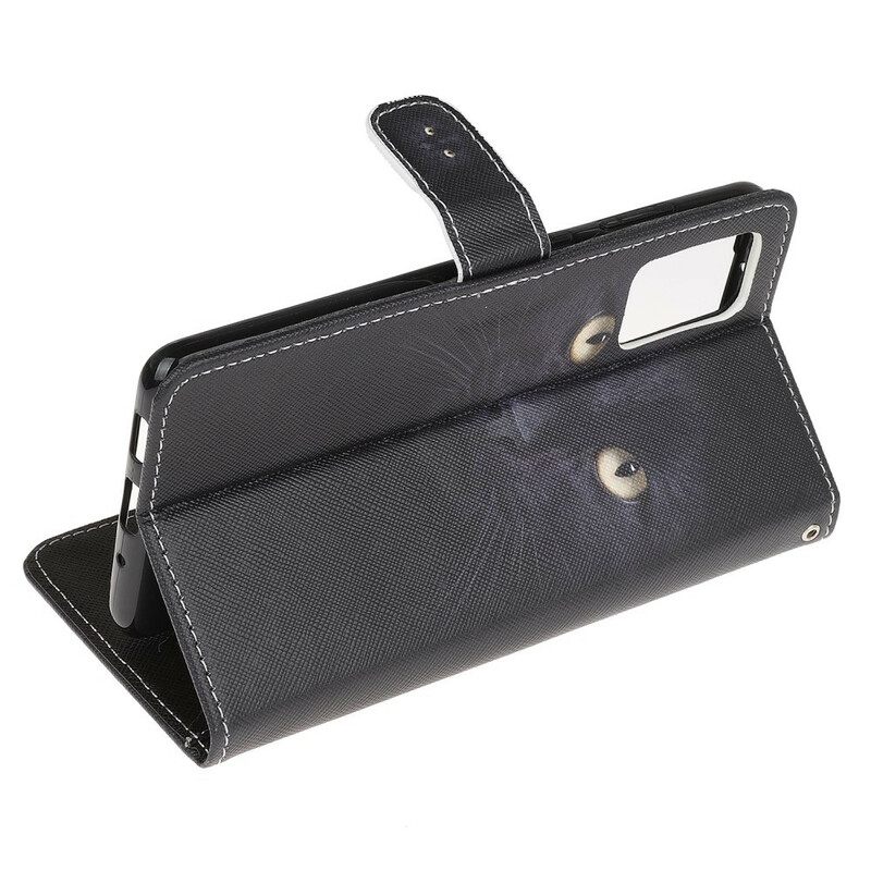 Κάλυμμα Samsung Galaxy S20 FE με κορδονι Strappy Black Cat Eyes