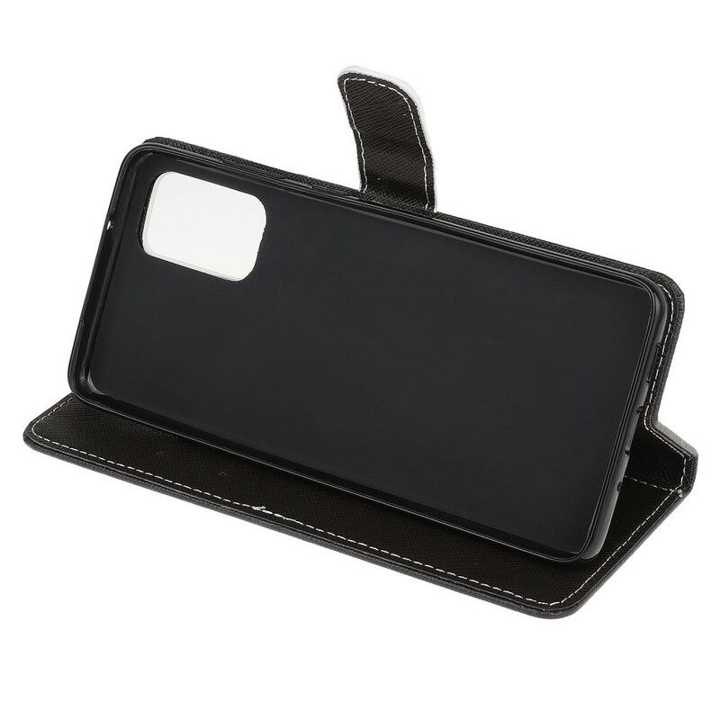 Κάλυμμα Samsung Galaxy S20 FE με κορδονι Strappy Black Cat Eyes