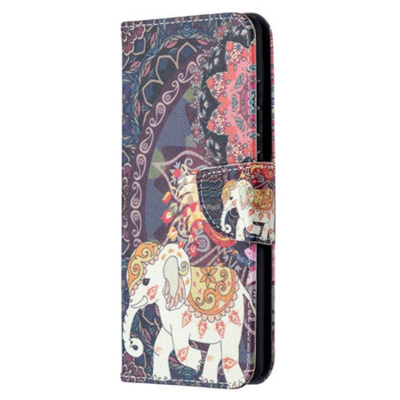 Θήκη Flip Samsung Galaxy S20 FE Ethnic Elephants Mandala