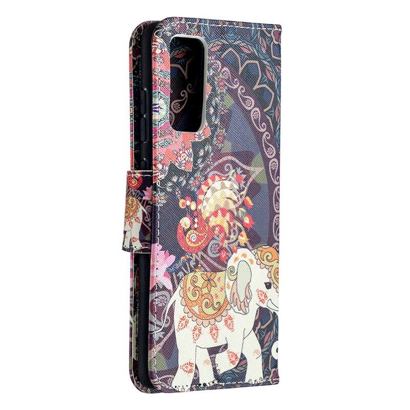 Θήκη Flip Samsung Galaxy S20 FE Ethnic Elephants Mandala