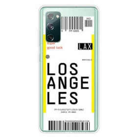 θηκη κινητου Samsung Galaxy S20 FE Κάρτα Επιβίβασης Στο Λος Άντζελες