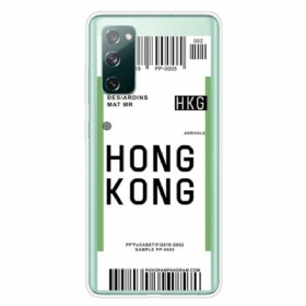 θηκη κινητου Samsung Galaxy S20 FE Κάρτα Επιβίβασης Στο Χονγκ Κονγκ