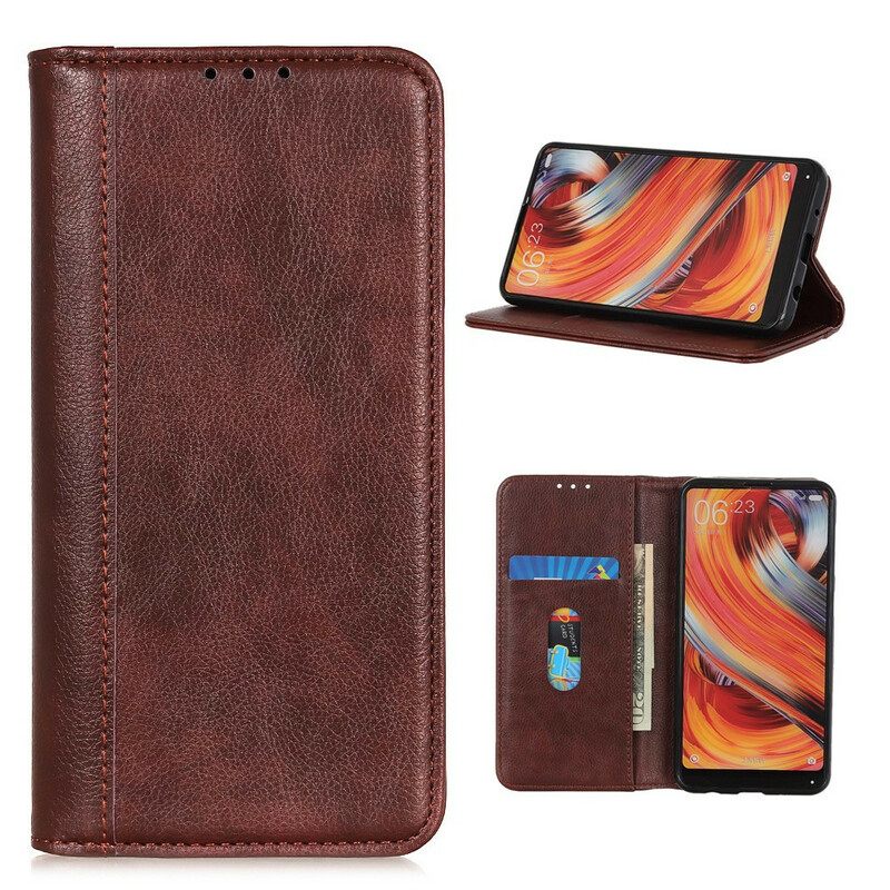 θηκη κινητου Samsung Galaxy S20 FE Θήκη Flip Κλασικό Split Leather Litchi