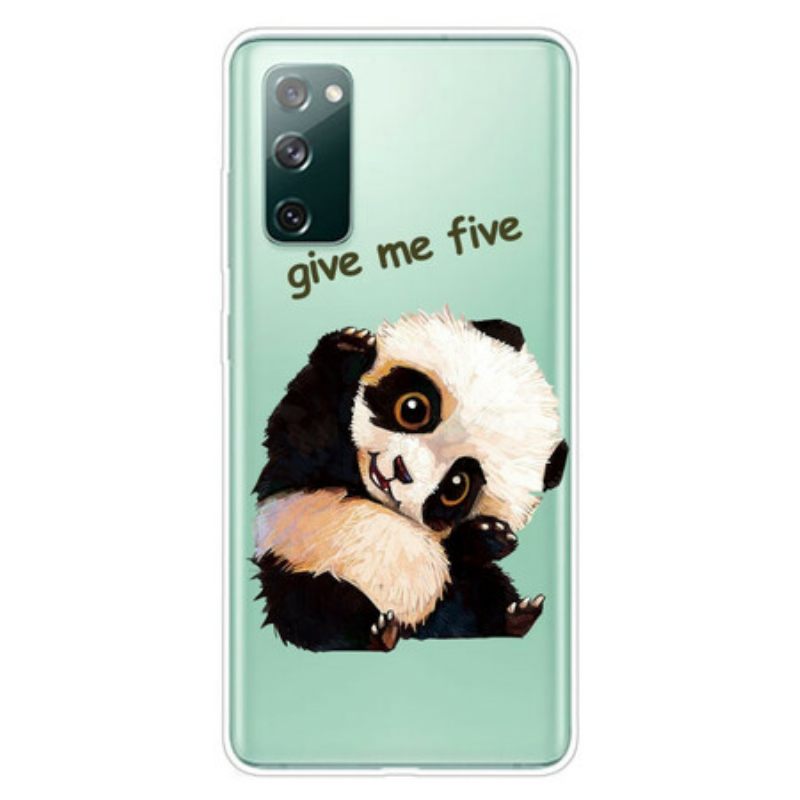 Θήκη Samsung Galaxy S20 FE Χωρίς Ραφή Panda Give Me Five