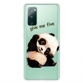 Θήκη Samsung Galaxy S20 FE Χωρίς Ραφή Panda Give Me Five