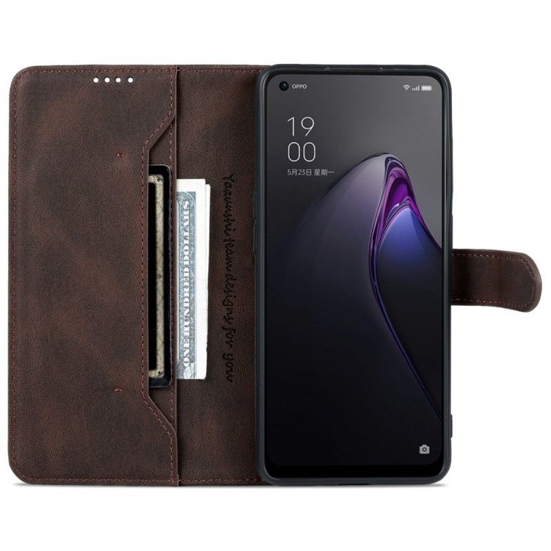 Κάλυμμα Oppo Reno 8 Pro Azns Vintage Leather Effect