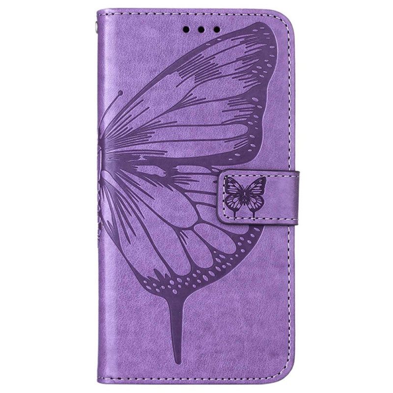 Κάλυμμα Oppo Reno 8 Pro με κορδονι Μπαρόκ Strappy Butterfly