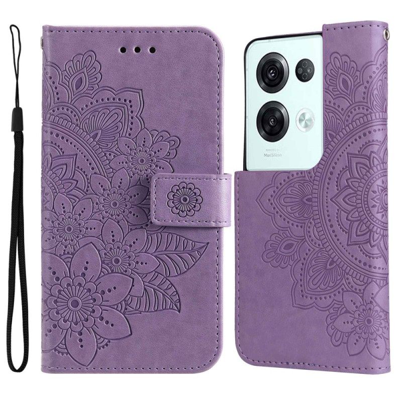 Κάλυμμα Oppo Reno 8 Pro με κορδονι Strappy Floral