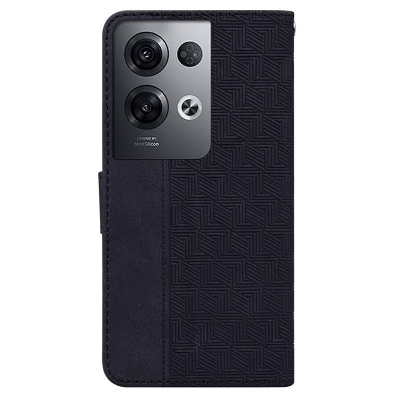 Κάλυμμα Oppo Reno 8 Pro με κορδονι Strappy Pattern