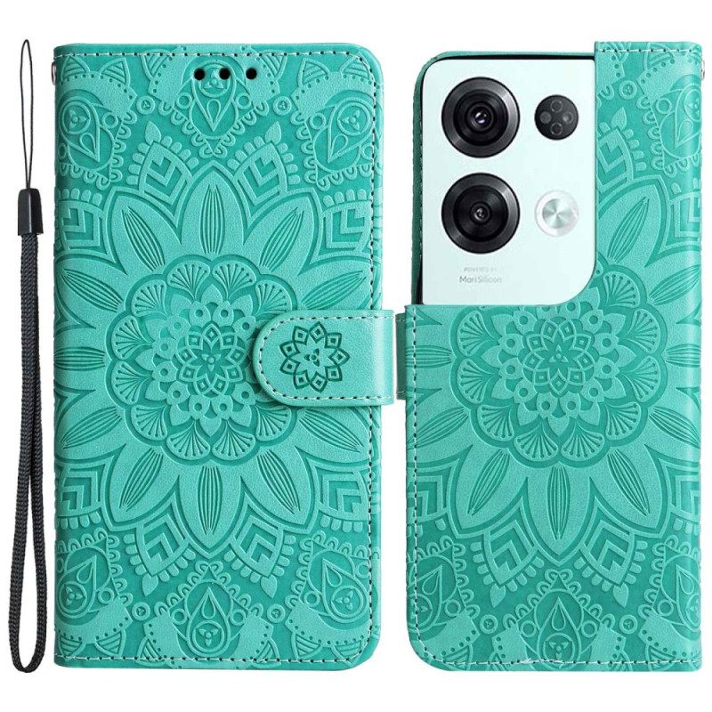 Κάλυμμα Oppo Reno 8 Pro με κορδονι Strappy Sunflower