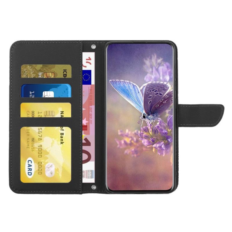 Κάλυμμα Oppo Reno 8 Pro Πεταλούδες Με Κορδόνι