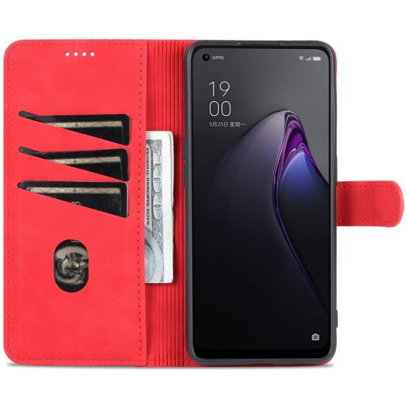 Θήκη Flip Oppo Reno 8 Pro Azns Styling Δέρματος