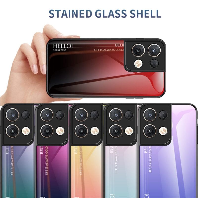 θηκη κινητου Oppo Reno 8 Pro Tempered Glass Γεια Σας