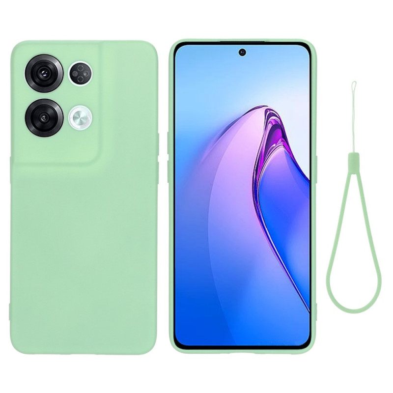 Θήκη Oppo Reno 8 Pro με κορδονι Strappy Liquid Silicone