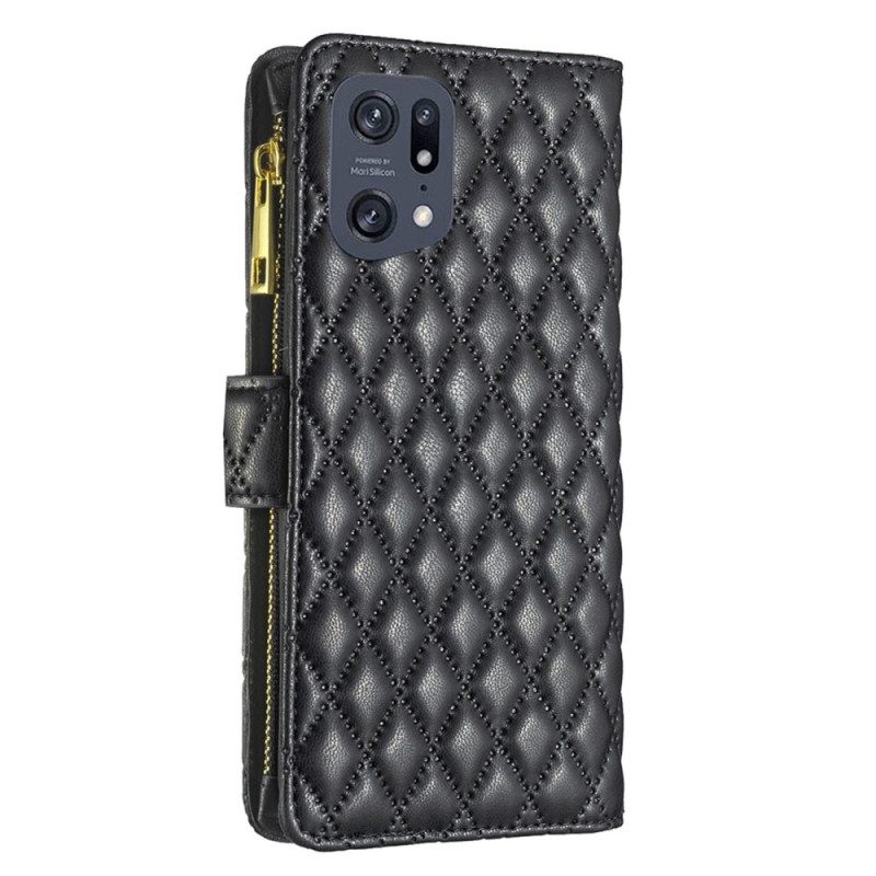 Κάλυμμα Oppo Find X5 Pro Binfen Color Style Quilted