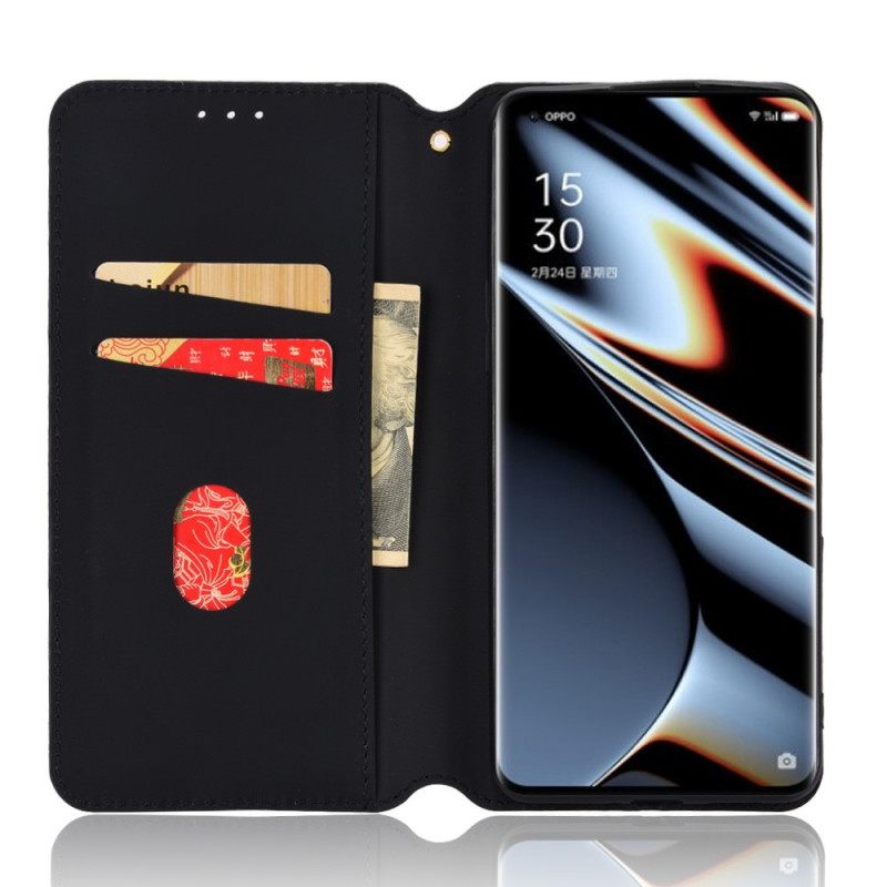 θηκη κινητου Oppo Find X5 Pro Θήκη Flip 3d Diamond Leather Effect