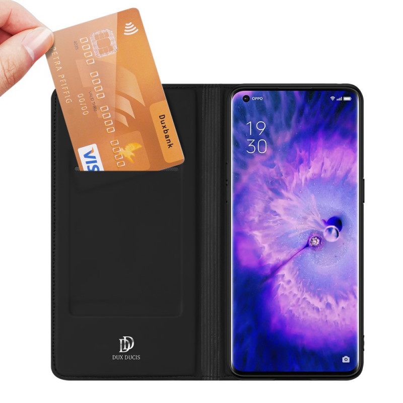 θηκη κινητου Oppo Find X5 Pro Θήκη Flip Skin Pro Σειρά Dux Ducis