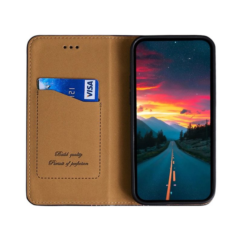 θηκη κινητου Oppo Find X5 Pro Θήκη Flip Vintage Δερμάτινο Εφέ