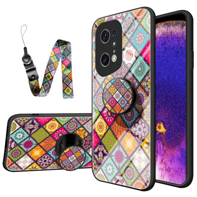 Θήκη Oppo Find X5 Pro Μαγνητική Θήκη Patchwork