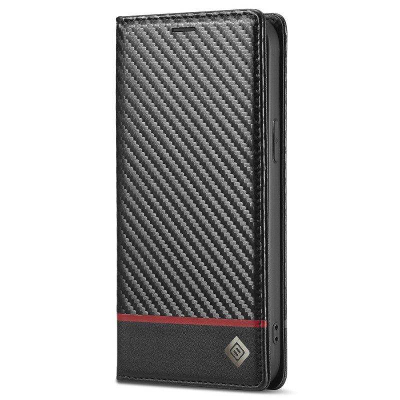 θηκη κινητου iPhone 15 Θήκη Flip Carbon Fiber Lc.imeeke