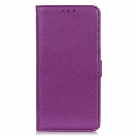 Θήκη Flip Samsung Galaxy A03 Premium Faux Leather Lychee