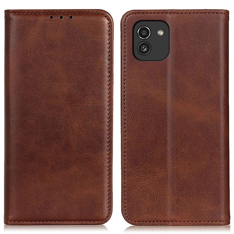 θηκη κινητου Samsung Galaxy A03 Θήκη Flip Elegance Split Leather