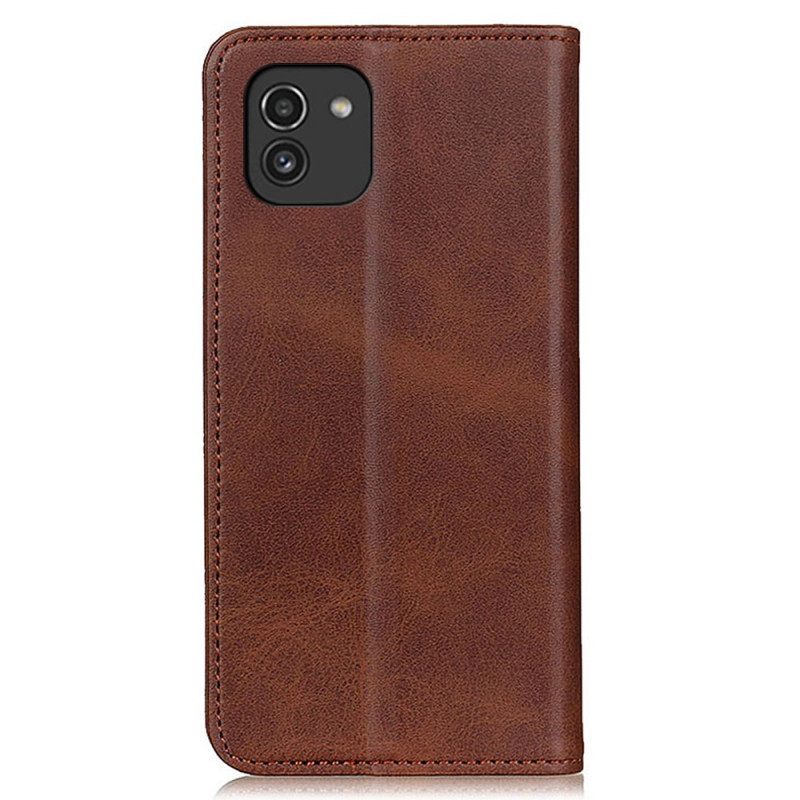 θηκη κινητου Samsung Galaxy A03 Θήκη Flip Elegance Split Leather