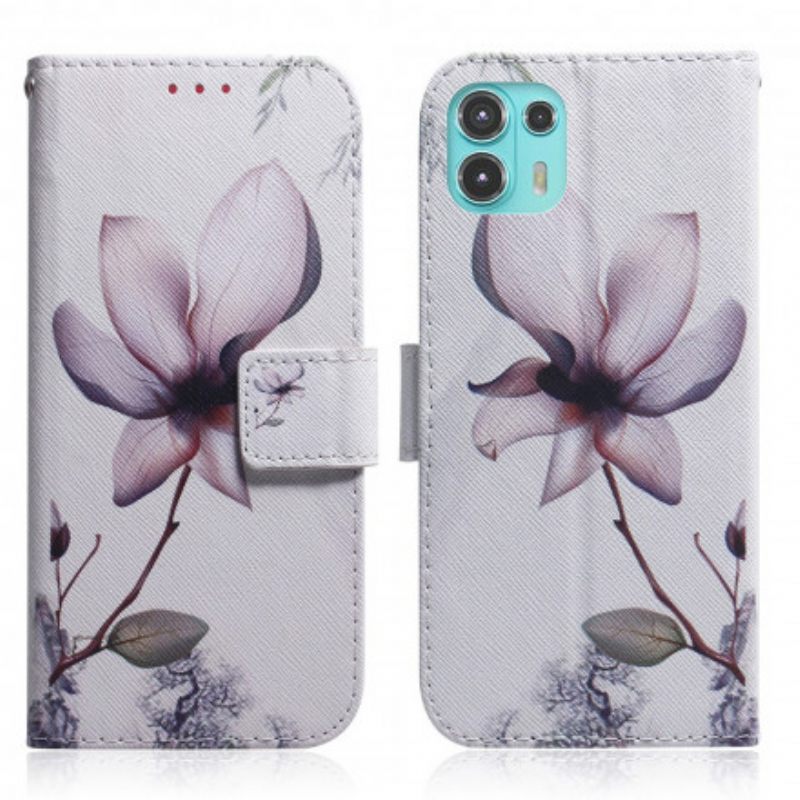 Κάλυμμα Motorola Edge 20 Lite Flower Dusty Pink