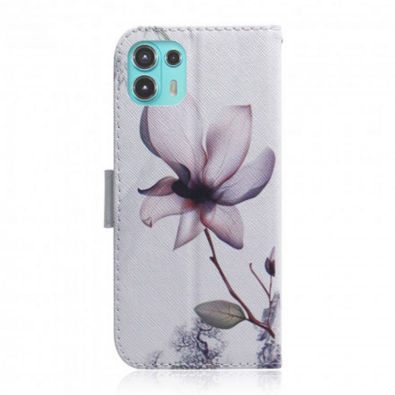 Κάλυμμα Motorola Edge 20 Lite Flower Dusty Pink