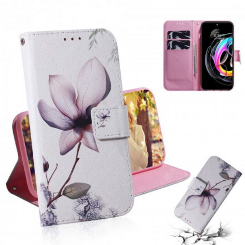 Κάλυμμα Motorola Edge 20 Lite Flower Dusty Pink