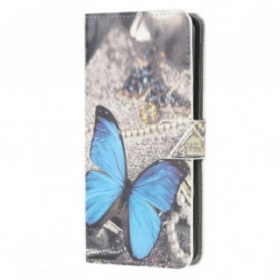 Κάλυμμα Motorola Edge 20 Lite Μπλε Πεταλούδα