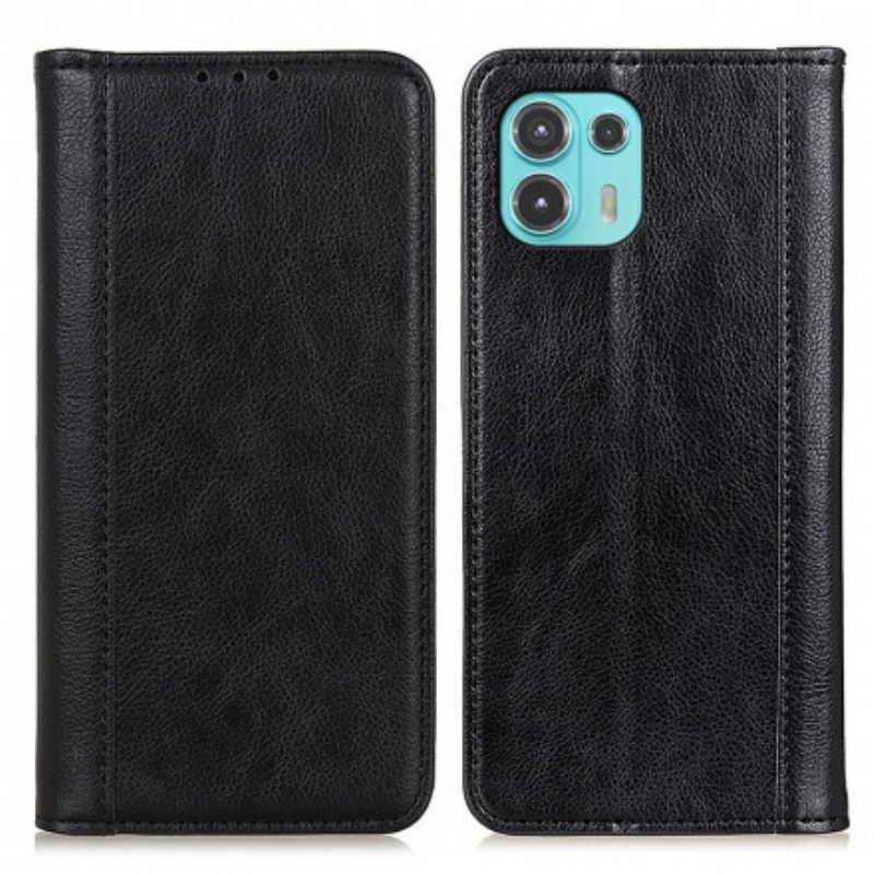 θηκη κινητου Motorola Edge 20 Lite Θήκη Flip Έκδοση Litchi Split Leather