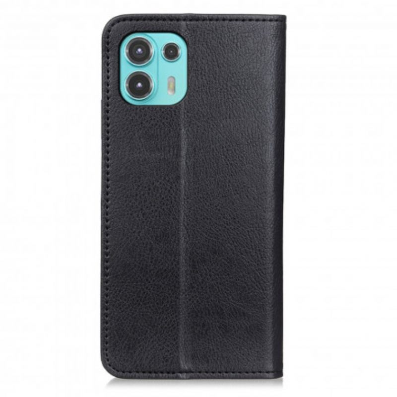 θηκη κινητου Motorola Edge 20 Lite Θήκη Flip Elegance Split Leather Litchi