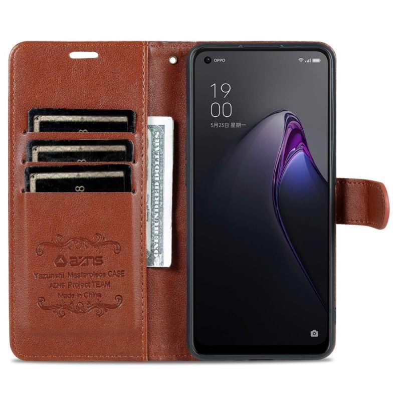 Κάλυμμα Oppo Reno 8 Azns Faux Leather