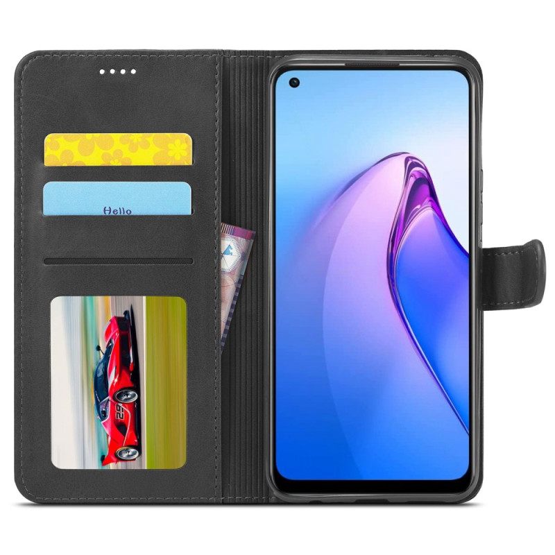 Κάλυμμα Oppo Reno 8 Faux Leather Lc.imeeke