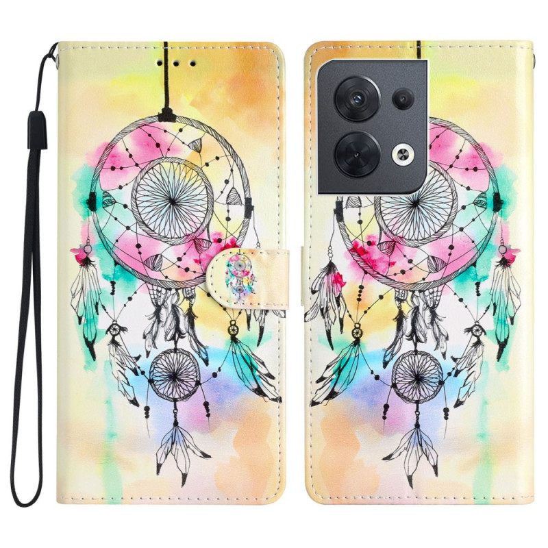 Κάλυμμα Oppo Reno 8 με κορδονι Strap Dream Catcher