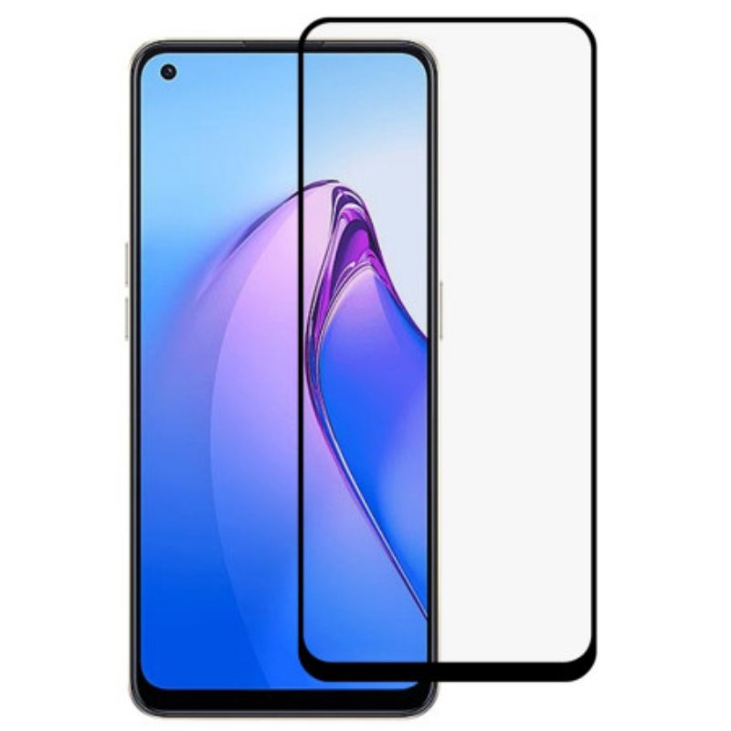 Oppo Reno 8 Tempered Glass Screen Protector Black Edges