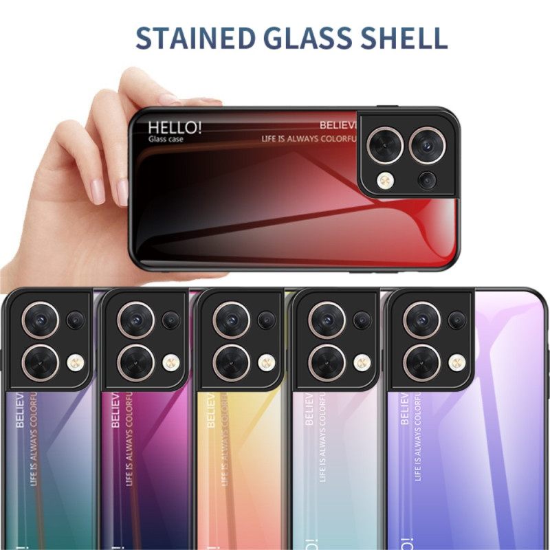 θηκη κινητου Oppo Reno 8 Tempered Glass Γεια Σας