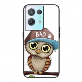 Θήκη Oppo Reno 8 Bad Owl Tempered Glass