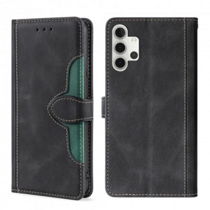 Κάλυμμα Samsung Galaxy A32 Faux Leather Bicolor Stylish